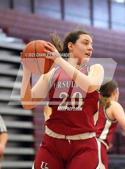 Thumbnail 1 in Ursuline Academy vs Incarnate Word (TAPPS 6A Area Playoff) photogallery.