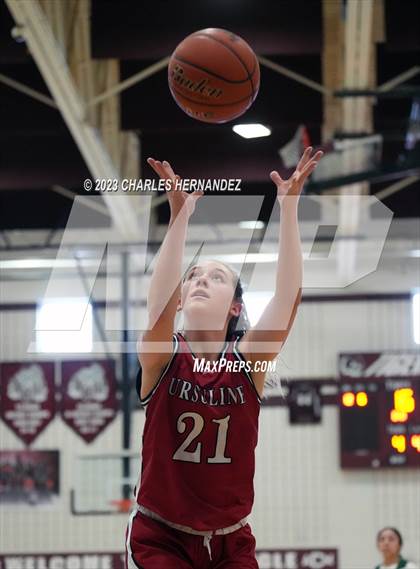 Thumbnail 2 in Ursuline Academy vs Incarnate Word (TAPPS 6A Area Playoff) photogallery.