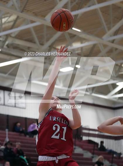 Thumbnail 2 in Ursuline Academy vs Incarnate Word (TAPPS 6A Area Playoff) photogallery.