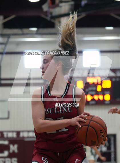 Thumbnail 2 in Ursuline Academy vs Incarnate Word (TAPPS 6A Area Playoff) photogallery.