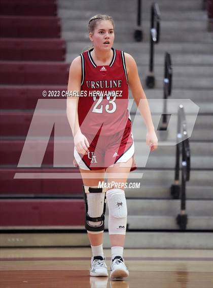 Thumbnail 1 in Ursuline Academy vs Incarnate Word (TAPPS 6A Area Playoff) photogallery.