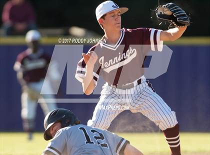 Thumbnail 2 in Jennings vs St. Michael (DeRidder Tournament) photogallery.