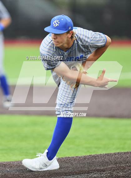 Thumbnail 2 in Strake Jesuit vs. Clear Springs (UIL Baseball 6A Region 3 Bi-District) photogallery.