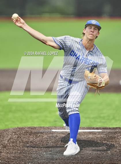 Thumbnail 2 in Strake Jesuit vs. Clear Springs (UIL Baseball 6A Region 3 Bi-District) photogallery.