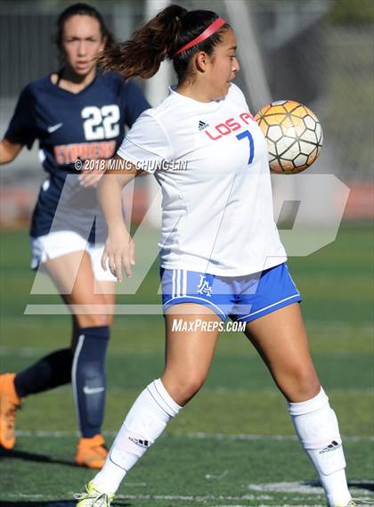 Thumbnail 3 in Cypress vs. Los Alamitos (Aliso Cup Tournament) photogallery.