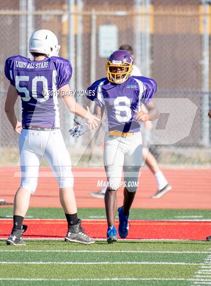 Thumbnail 1 in Lions All-Star 8-man Football Game (CIF Northern Section) photogallery.