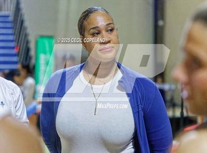 Thumbnail 3 in Hebron Christian vs. Lovett (GHSA Private State Volleyball Final) photogallery.