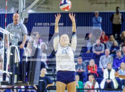 Thumbnail 1 in Hebron Christian vs. Lovett (GHSA Private State Volleyball Final) photogallery.