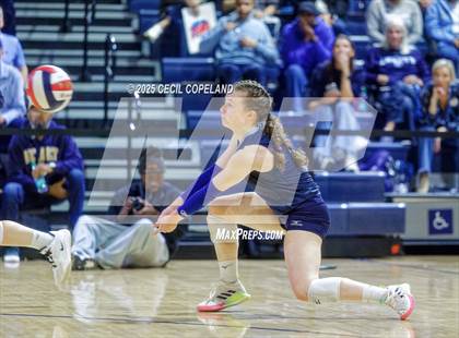Thumbnail 3 in Hebron Christian vs. Lovett (GHSA Private State Volleyball Final) photogallery.
