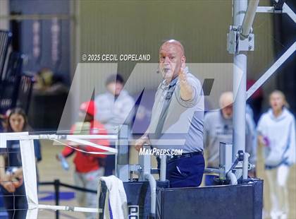 Thumbnail 1 in Hebron Christian vs. Lovett (GHSA Private State Volleyball Final) photogallery.