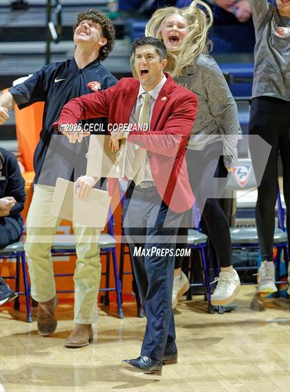 Thumbnail 2 in Hebron Christian vs. Lovett (GHSA Private State Volleyball Final) photogallery.