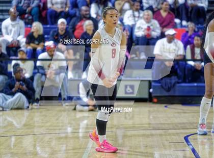Thumbnail 2 in Hebron Christian vs. Lovett (GHSA Private State Volleyball Final) photogallery.