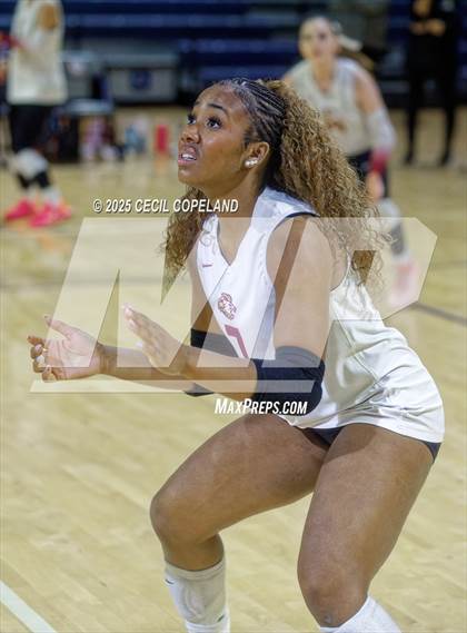 Thumbnail 1 in Hebron Christian vs. Lovett (GHSA Private State Volleyball Final) photogallery.