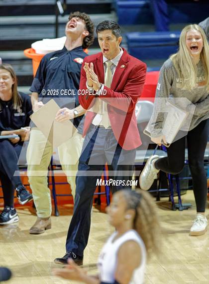 Thumbnail 1 in Hebron Christian vs. Lovett (GHSA Private State Volleyball Final) photogallery.