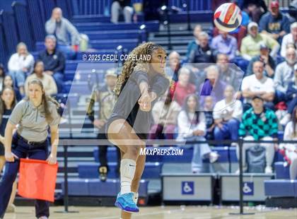 Thumbnail 1 in Hebron Christian vs. Lovett (GHSA Private State Volleyball Final) photogallery.