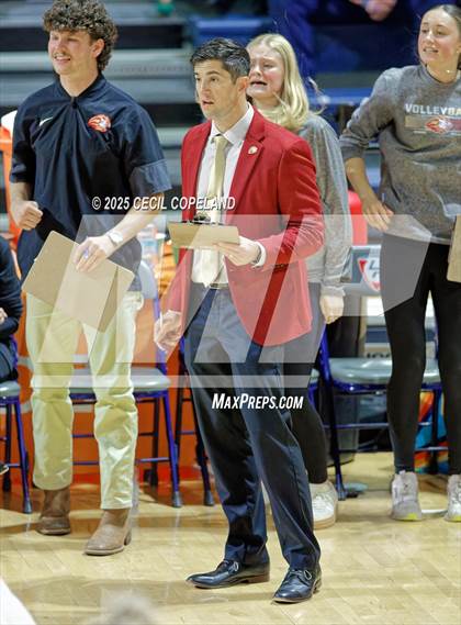 Thumbnail 1 in Hebron Christian vs. Lovett (GHSA Private State Volleyball Final) photogallery.