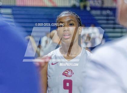 Thumbnail 1 in Hebron Christian vs. Lovett (GHSA Private State Volleyball Final) photogallery.
