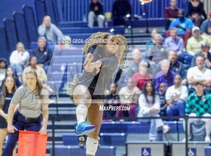 Thumbnail 2 in Hebron Christian vs. Lovett (GHSA Private State Volleyball Final) photogallery.