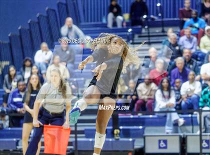 Thumbnail 3 in Hebron Christian vs. Lovett (GHSA Private State Volleyball Final) photogallery.