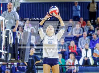 Thumbnail 3 in Hebron Christian vs. Lovett (GHSA Private State Volleyball Final) photogallery.