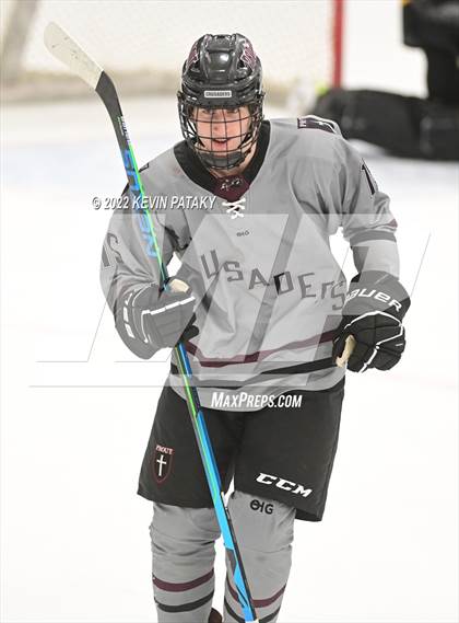 Thumbnail 2 in Prout (RI) vs. Daniel Hand (Crusader Christmas Classic) photogallery.