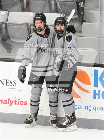 Thumbnail 2 in Prout (RI) vs. Daniel Hand (Crusader Christmas Classic) photogallery.