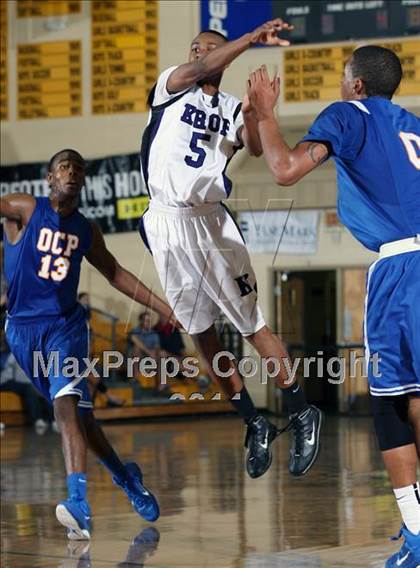Thumbnail 2 in Dr. Krop vs Orlando Christian Prep (City of Palms Classic) photogallery.