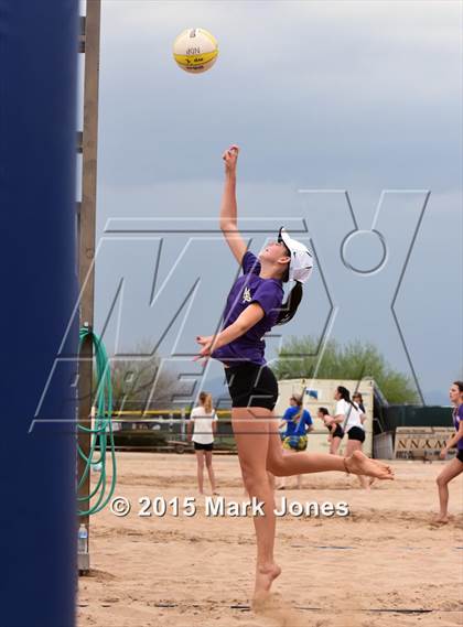 Thumbnail 3 in Notre Dame Prep vs. Shadow Ridge photogallery.