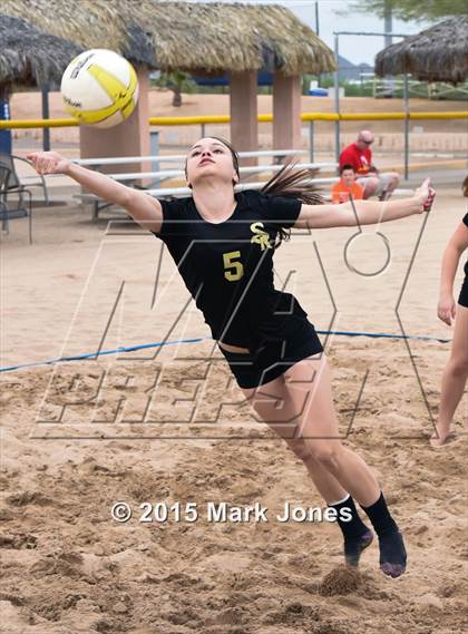Thumbnail 3 in Notre Dame Prep vs. Shadow Ridge photogallery.