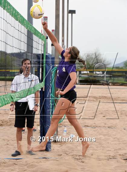 Thumbnail 2 in Notre Dame Prep vs. Shadow Ridge photogallery.