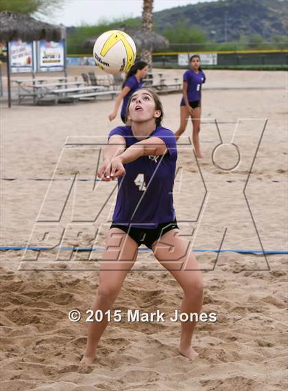 Thumbnail 3 in Notre Dame Prep vs. Shadow Ridge photogallery.