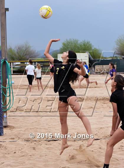 Thumbnail 2 in Notre Dame Prep vs. Shadow Ridge photogallery.