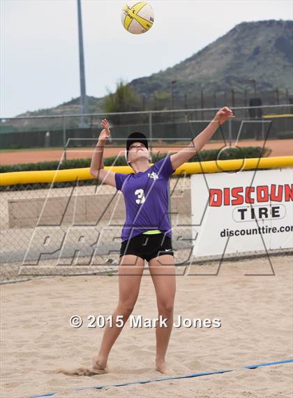 Thumbnail 3 in Notre Dame Prep vs. Shadow Ridge photogallery.
