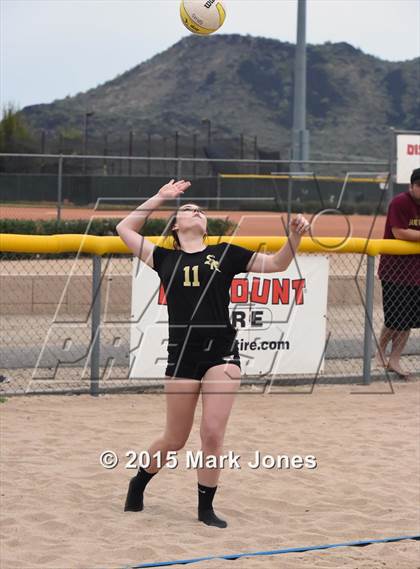 Thumbnail 3 in Notre Dame Prep vs. Shadow Ridge photogallery.