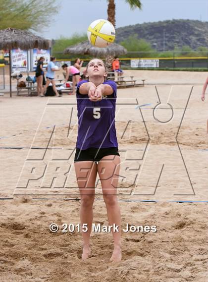Thumbnail 2 in Notre Dame Prep vs. Shadow Ridge photogallery.