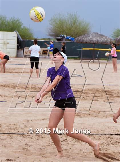 Thumbnail 3 in Notre Dame Prep vs. Shadow Ridge photogallery.