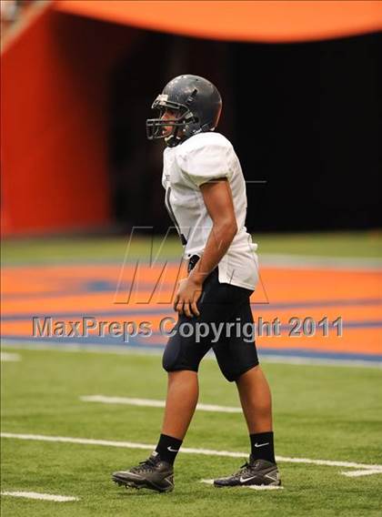 Thumbnail 1 in Cobleskill-Richmondville vs. Alden (Syracuse Kickoff Classic) photogallery.