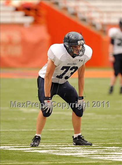 Thumbnail 3 in Cobleskill-Richmondville vs. Alden (Syracuse Kickoff Classic) photogallery.
