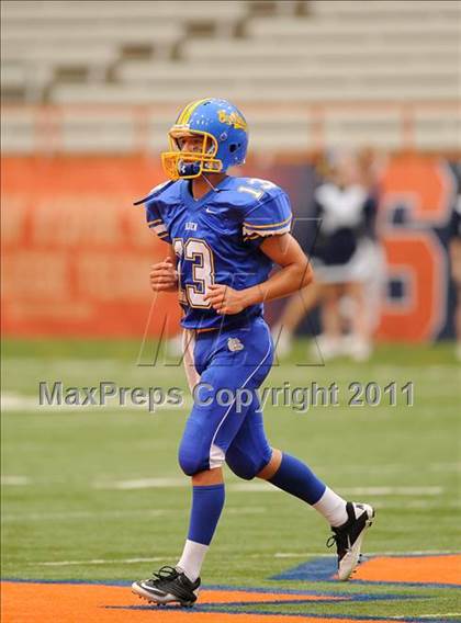 Thumbnail 1 in Cobleskill-Richmondville vs. Alden (Syracuse Kickoff Classic) photogallery.