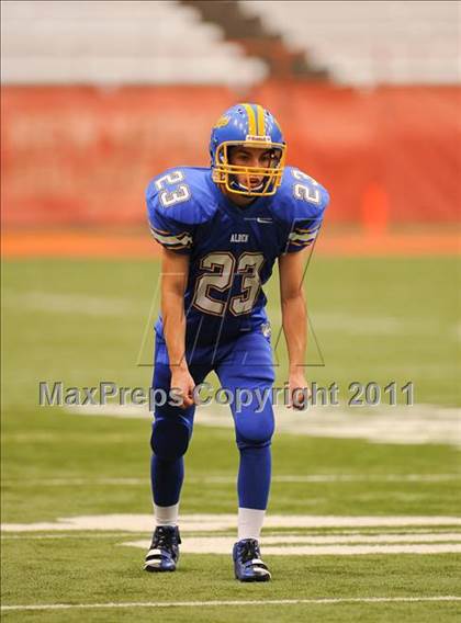 Thumbnail 2 in Cobleskill-Richmondville vs. Alden (Syracuse Kickoff Classic) photogallery.