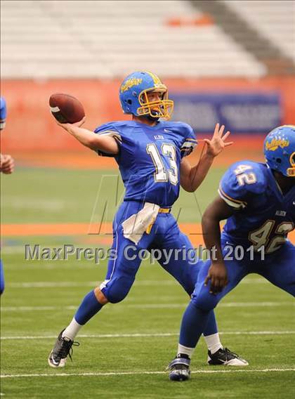 Thumbnail 3 in Cobleskill-Richmondville vs. Alden (Syracuse Kickoff Classic) photogallery.