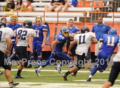 Thumbnail 1 in Cobleskill-Richmondville vs. Alden (Syracuse Kickoff Classic) photogallery.