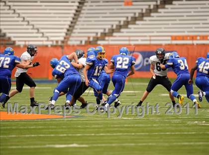 Thumbnail 1 in Cobleskill-Richmondville vs. Alden (Syracuse Kickoff Classic) photogallery.