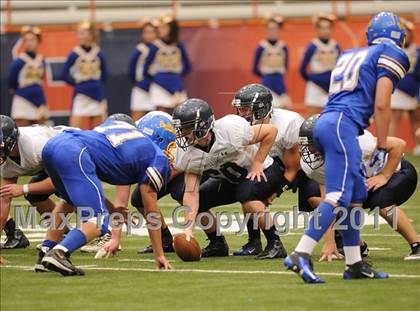 Thumbnail 1 in Cobleskill-Richmondville vs. Alden (Syracuse Kickoff Classic) photogallery.