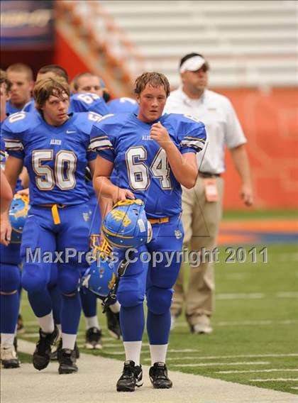 Thumbnail 2 in Cobleskill-Richmondville vs. Alden (Syracuse Kickoff Classic) photogallery.