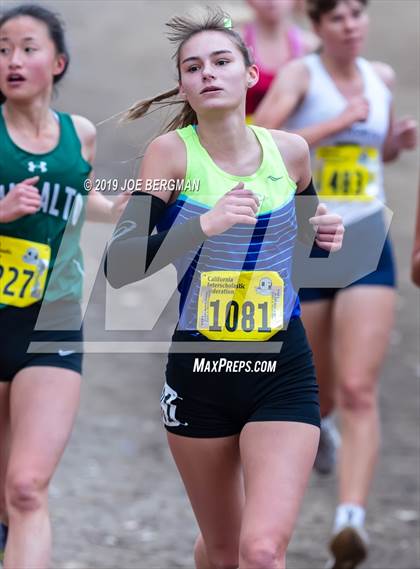 Thumbnail 2 in CIF State Cross Country Championships (Girls D1 Race) photogallery.