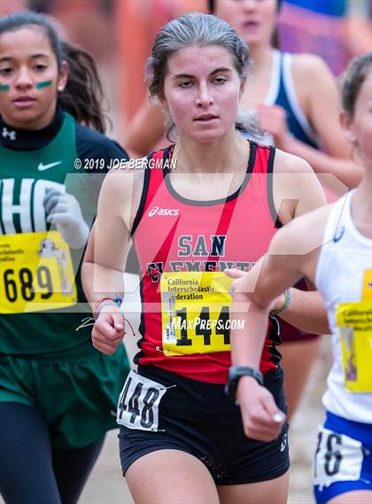 Thumbnail 1 in CIF State Cross Country Championships (Girls D1 Race) photogallery.