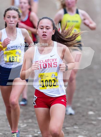 Thumbnail 2 in CIF State Cross Country Championships (Girls D1 Race) photogallery.