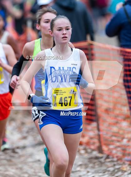Thumbnail 2 in CIF State Cross Country Championships (Girls D1 Race) photogallery.