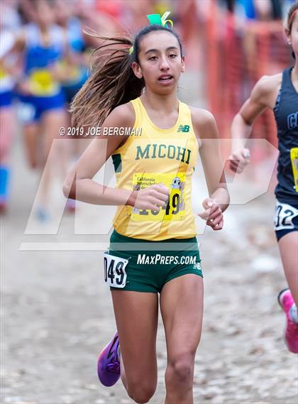 Thumbnail 1 in CIF State Cross Country Championships (Girls D1 Race) photogallery.